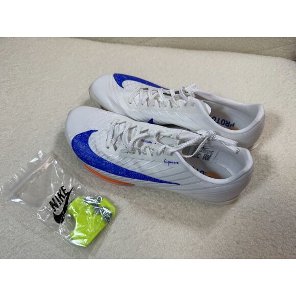 Nike Air Zoom Maxfly Prototype Sprint Spikes Mens 7 White Blue FD8396-900 NWOB main image 9